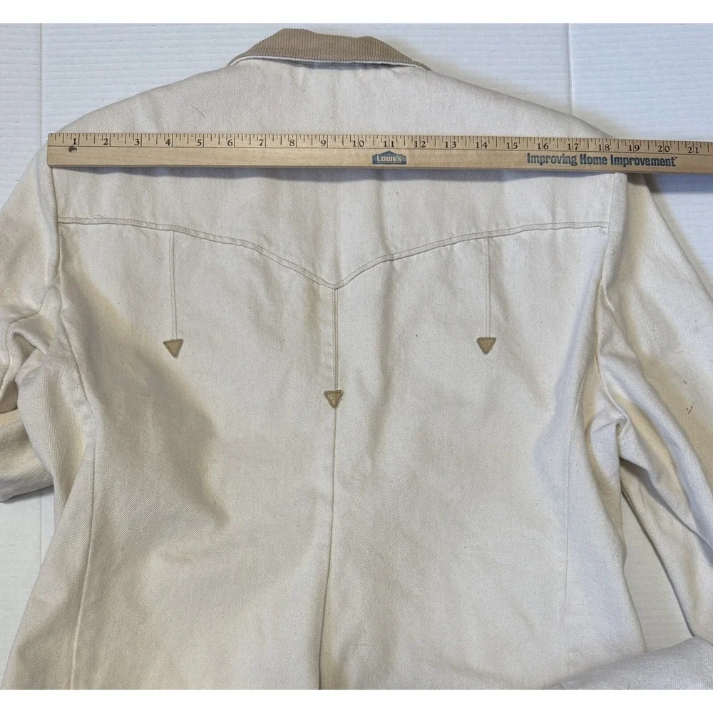 PIONEER WEAR - Mens VINTAGE Canvas Cotton &‎ Leather Accents Jacket - Size 42L